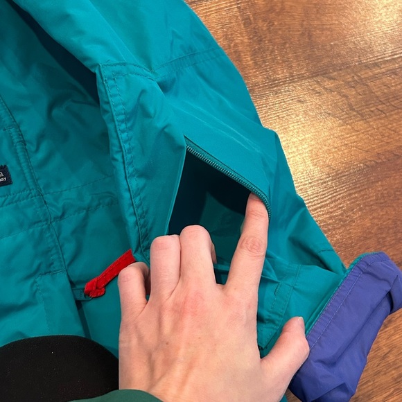 VTG Columbia Mens Medium Hooded Jacket Coat Windbreaker Nylon Packable - Picture 7 of 11